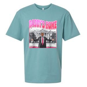 Funny Daddys Home Trump 2024 Take America Back 2024 Sueded Cloud Jersey T-Shirt