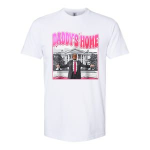 Funny Daddys Home Trump 2024 Take America Back 2024 Softstyle CVC T-Shirt