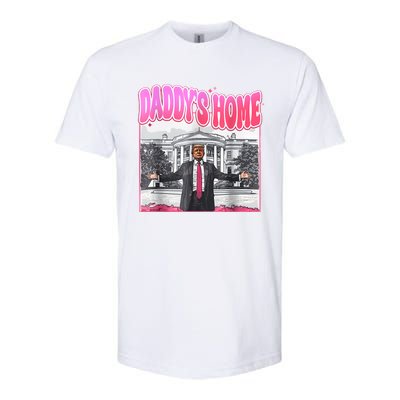 Funny Daddys Home Trump 2024 Take America Back 2024 Softstyle CVC T-Shirt