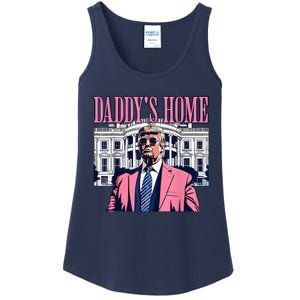 Funny Daddys Home Trump 2024 Take America Back 2024 Ladies Essential Tank