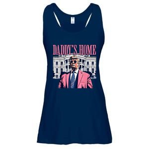 Funny Daddys Home Trump 2024 Take America Back 2024 Ladies Essential Flowy Tank