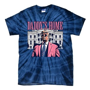 Funny Daddys Home Trump 2024 Take America Back 2024 Tie-Dye T-Shirt