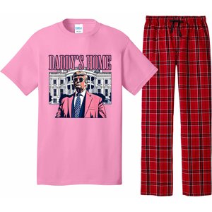 Funny Daddys Home Trump 2024 Take America Back 2024 Pajama Set