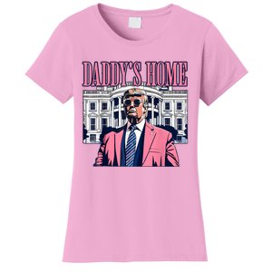 Funny Daddys Home Trump 2024 Take America Back 2024 Women's T-Shirt