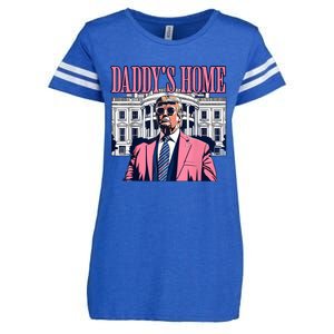 Funny Daddys Home Trump 2024 Take America Back 2024 Enza Ladies Jersey Football T-Shirt