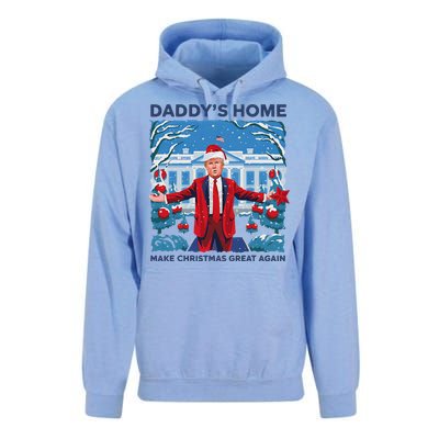 Funny DaddyS Home Trump Ugly Christmas Sweater Xmas Pajamas Unisex Surf Hoodie