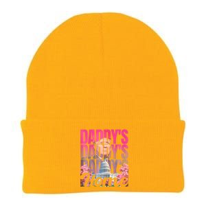 Funny Daddys Home Trump Pink 2024 Take America Back 2024 Knit Cap Winter Beanie