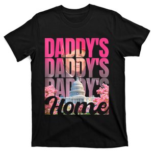 Funny Daddys Home Trump Pink 2024 Take America Back 2024 T-Shirt