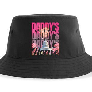 Funny Daddys Home Trump Pink 2024 Take America Back 2024 Sustainable Bucket Hat