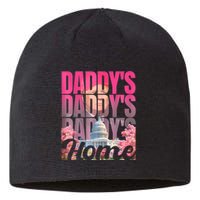 Funny Daddys Home Trump Pink 2024 Take America Back 2024 Sustainable Beanie