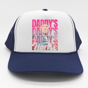 Funny Daddys Home Trump Pink 2024 Take America Back 2024 Trucker Hat