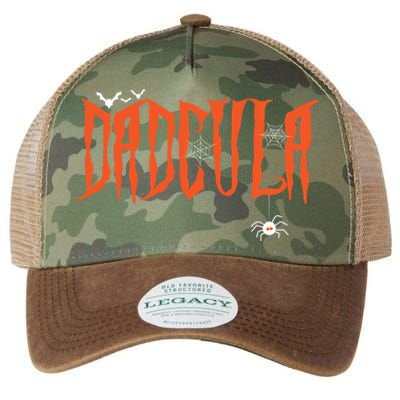 Funny Dadcula Halloween Dad Dracula Costume Momster Matching Gift Legacy Tie Dye Trucker Hat