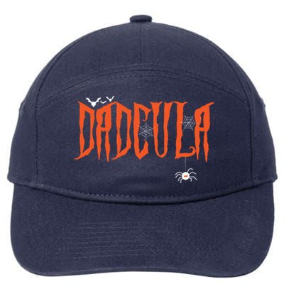 Funny Dadcula Halloween Dad Dracula Costume Momster Matching Gift 7-Panel Snapback Hat