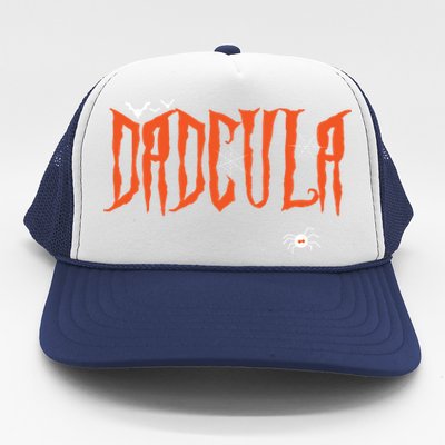 Funny Dadcula Halloween Dad Dracula Costume Momster Matching Gift Trucker Hat