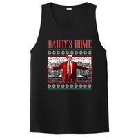 Funny DaddyS Home Trump Ugly Christmas Sweater Xmas Pajamas PosiCharge Competitor Tank