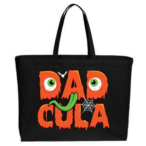 Funny Dadcula Halloween Dad Costume Family Matching Gift Cotton Canvas Jumbo Tote