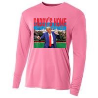 Funny Daddys Home Trump 2024 Take America Back 2024 Cooling Performance Long Sleeve Crew