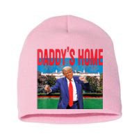 Funny Daddys Home Trump 2024 Take America Back 2024 Short Acrylic Beanie