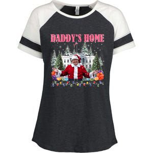 Funny Daddys Home Trump 2024 Take America Back 2024 Enza Ladies Jersey Colorblock Tee