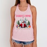 Funny Daddys Home Trump 2024 Take America Back 2024 Women's Knotted Racerback Tank