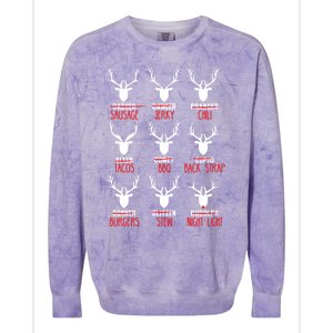 Funny Deer Hunting All of Santa's Reindeer Colorblast Crewneck Sweatshirt