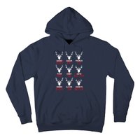 Funny Deer Hunting All of Santa's Reindeer Hoodie