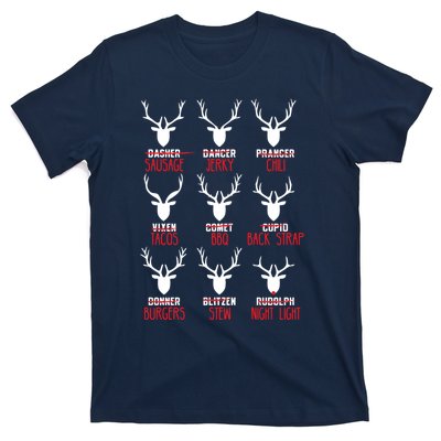 Funny Deer Hunting All of Santa's Reindeer T-Shirt