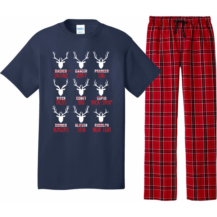 Funny Deer Hunting All of Santa's Reindeer Pajama Set