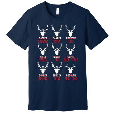 Funny Deer Hunting All of Santa's Reindeer Premium T-Shirt