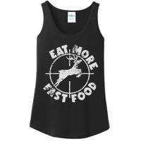 Funny Deer Hunting Season Eat More Fast Food Hunter Ladies Essential Tank