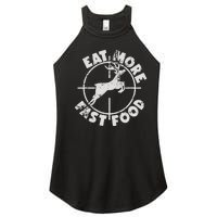 Funny Deer Hunting Season Eat More Fast Food Hunter Women's Perfect Tri Rocker Tank