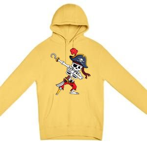 Funny Dab Halloween Dabbing Pirate Skeleton Gift Premium Pullover Hoodie