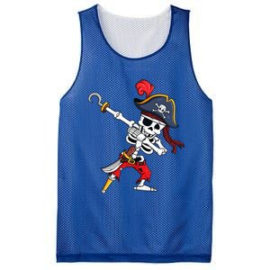 Funny Dab Halloween Dabbing Pirate Skeleton Gift Mesh Reversible Basketball Jersey Tank