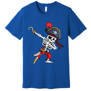 Funny Dab Halloween Dabbing Pirate Skeleton Gift Premium T-Shirt