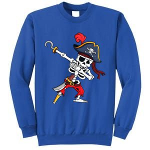 Funny Dab Halloween Dabbing Pirate Skeleton Gift Tall Sweatshirt