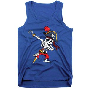 Funny Dab Halloween Dabbing Pirate Skeleton Gift Tank Top