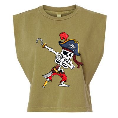 Funny Dab Halloween Dabbing Pirate Skeleton Gift Garment-Dyed Women's Muscle Tee