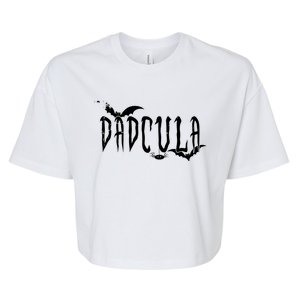 Funny Dadcula Halloween Bella+Canvas Jersey Crop Tee