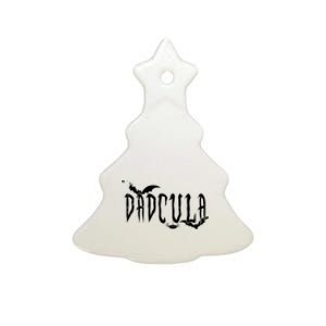 Funny Dadcula Halloween Ceramic Tree Ornament