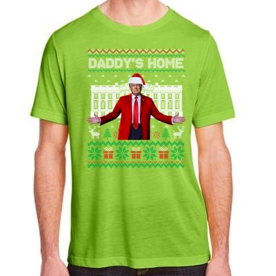 Funny DaddyS Home Trump Ugly Christmas Xmas Pajamas Cool Gift Adult ChromaSoft Performance T-Shirt