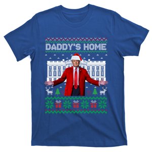 Funny DaddyS Home Trump Ugly Christmas Xmas Pajamas Cool Gift T-Shirt