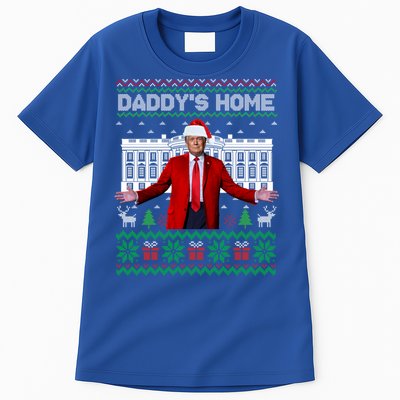 Funny DaddyS Home Trump Ugly Christmas Xmas Pajamas Cool Gift Tall T-Shirt