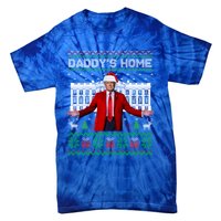 Funny DaddyS Home Trump Ugly Christmas Xmas Pajamas Cool Gift Tie-Dye T-Shirt