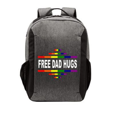 Free Dad Hugs LGBT Rainbow Pride Fathers Day Gift Vector Backpack