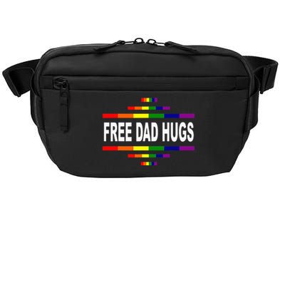 Free Dad Hugs LGBT Rainbow Pride Fathers Day Gift Crossbody Pack