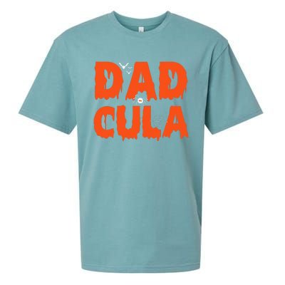 Funny Dadcula Halloween Dad Dracula Costume Momster Matching Sueded Cloud Jersey T-Shirt