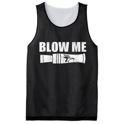Funny Duck Hunting Blow Me Duck Call Waterfowl Hunter Gift Mesh Reversible Basketball Jersey Tank