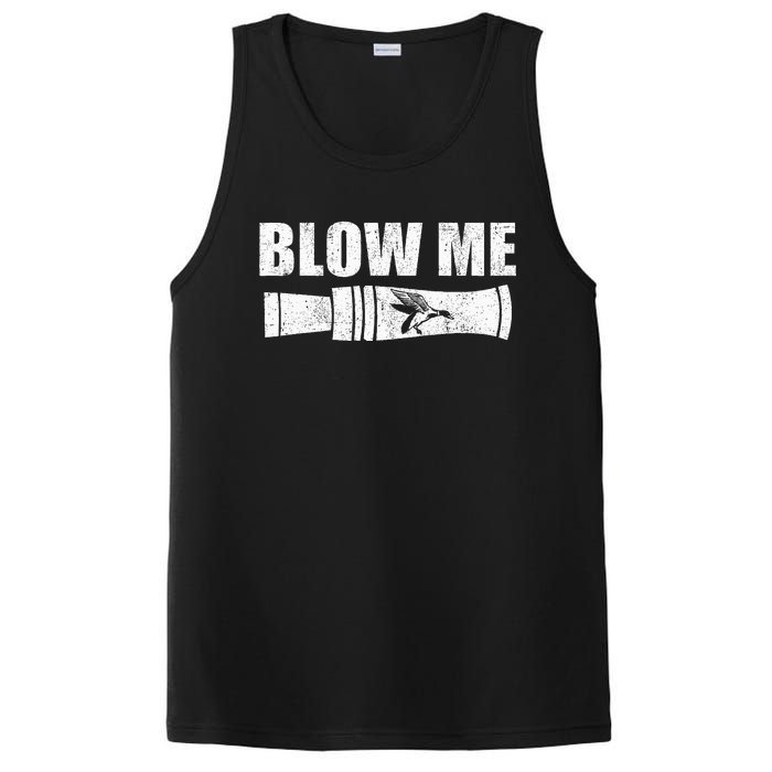 Funny Duck Hunting Blow Me Duck Call Waterfowl Hunter Gift PosiCharge Competitor Tank