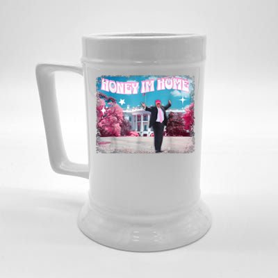 Funny DaddyS Home Trump Pink 2024 Take America Back 2024 Beer Stein