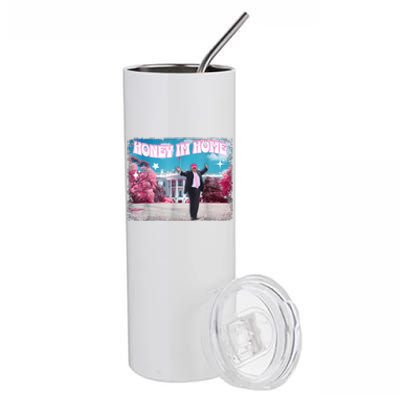 Funny DaddyS Home Trump Pink 2024 Take America Back 2024 Stainless Steel Tumbler